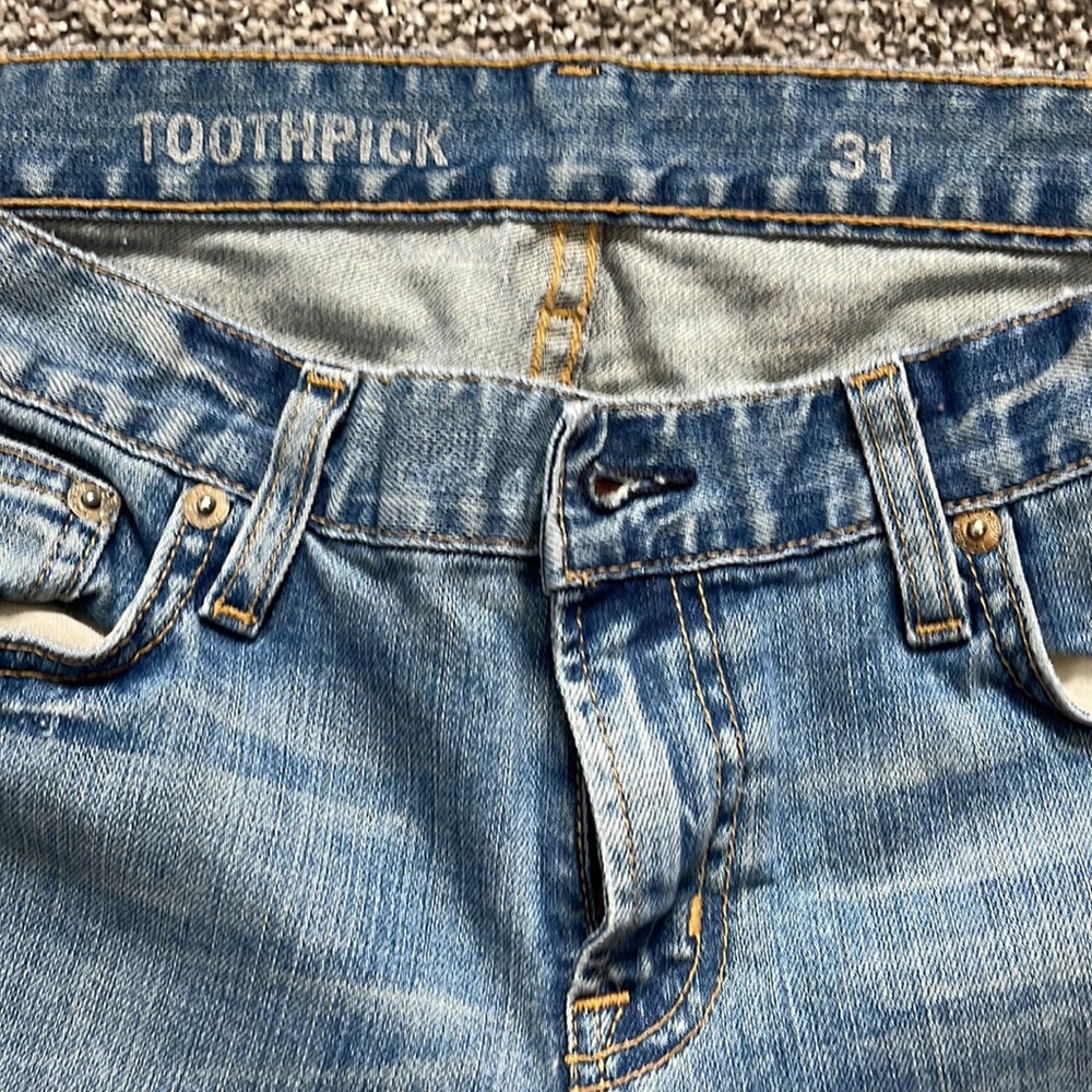 J.Crew Jean Toothpick Cut Women Sz.31 Bliss Wash -Taper Leg